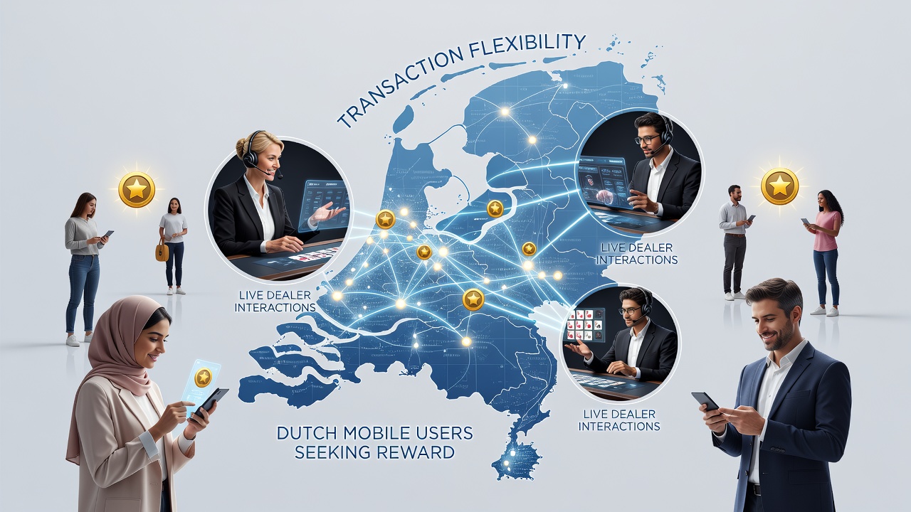Grafiek van transactie volumes en beloningsuitbetalingen in live dealer spellen op mobiel in Nederland