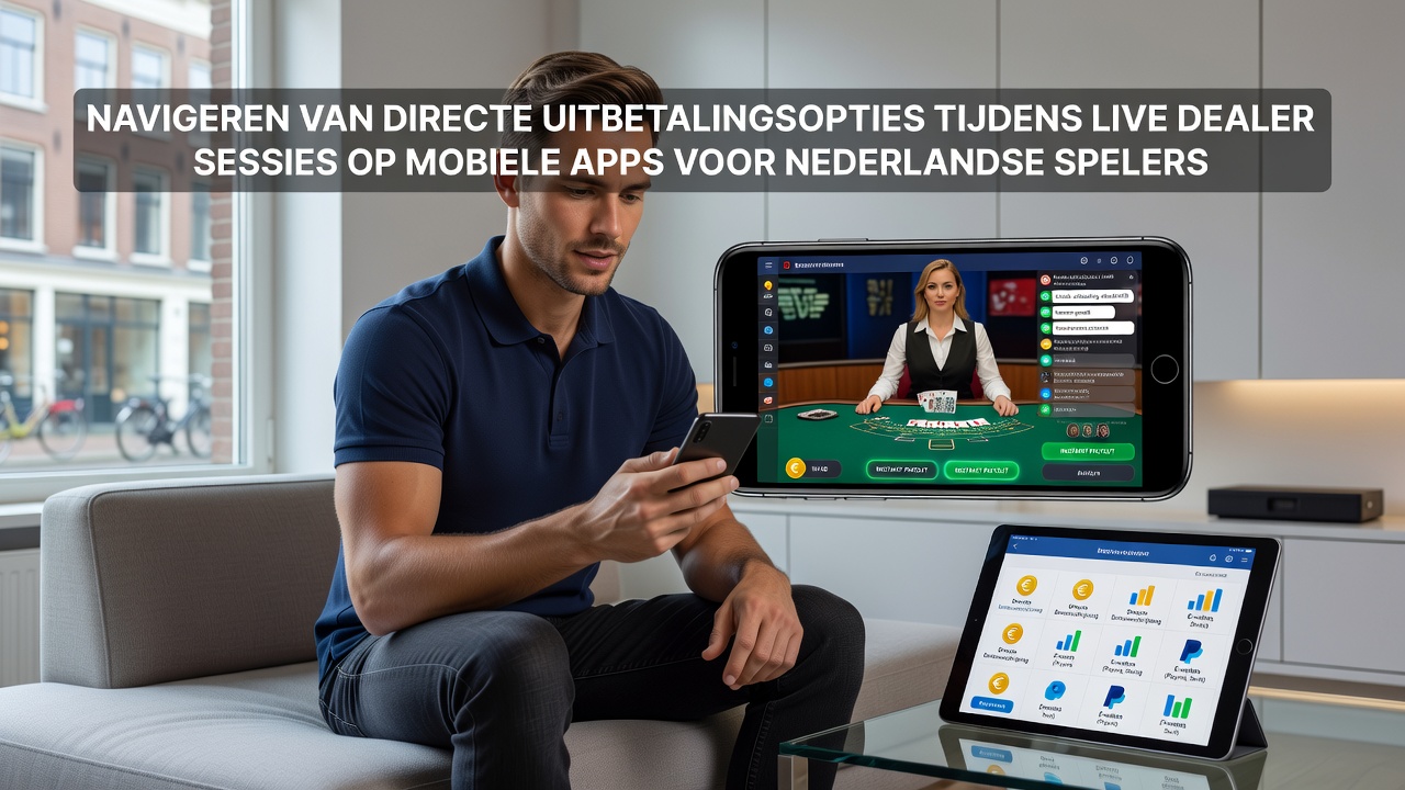 Schermafbeelding van een smartphone die een live dealer blackjack sessie toont met uitbetalingsbevestiging